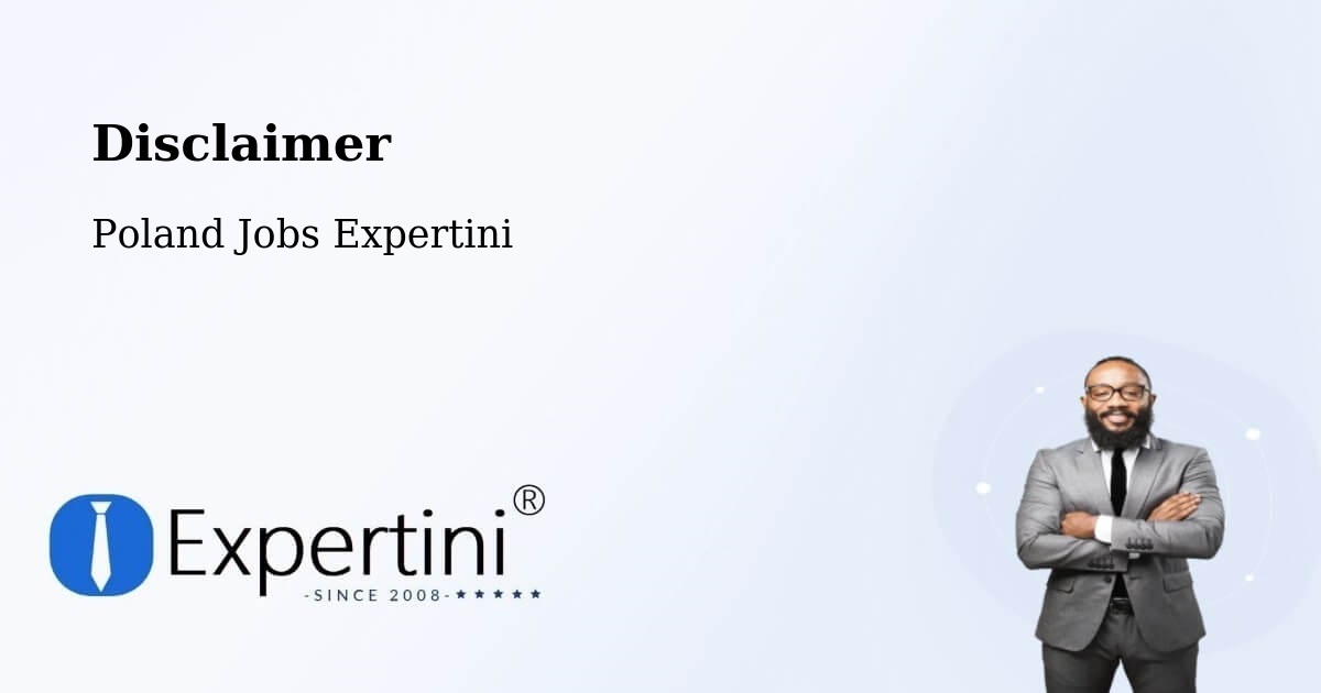 Disclaimer – Gostyń - Poland Jobs Expertini