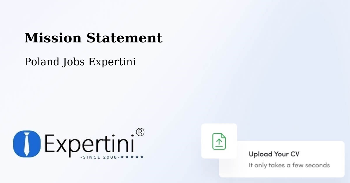 Corporate Mission – Gostyń - Poland Jobs Expertini